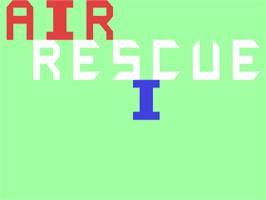 Title screen of Air Rescue on the Commodore 64.