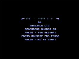 Title screen of Al Capone on the Commodore 64.