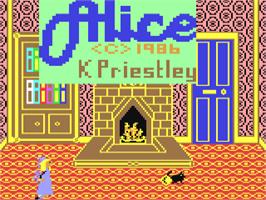 Title screen of Alice in Videoland - The Further Adventures on the Commodore 64.