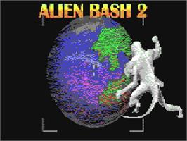 Title screen of Alien Bash 2 on the Commodore 64.