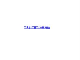 Title screen of Alpha Anxiety on the Commodore 64.