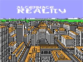 Title screen of Alternate Reality: The City on the Commodore 64.