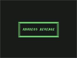 Title screen of Amadeus Revenge on the Commodore 64.
