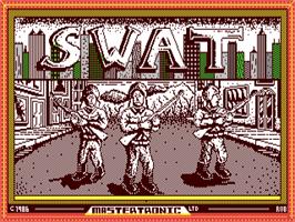 Title screen of Angeles SWAT, Los on the Commodore 64.