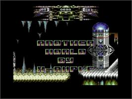 Title screen of Another World on the Commodore 64.