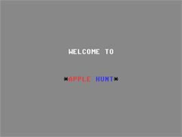 Title screen of Apple Hunt on the Commodore 64.