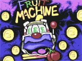 Title screen of Arcade Fruit Machine on the Commodore 64.