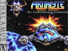 Title screen of Armalyte on the Commodore 64.