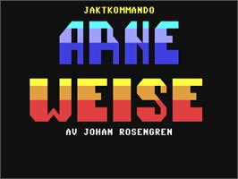 Title screen of Arne Weise on the Commodore 64.