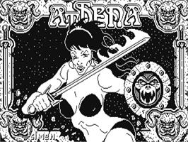 Title screen of Athena on the Commodore 64.