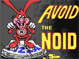 Title screen of Avoid the Noid on the Commodore 64.