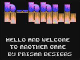 Title screen of B-ball on the Commodore 64.