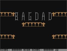Title screen of Bagdad on the Commodore 64.