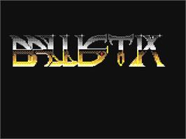 Title screen of Ballistix on the Commodore 64.