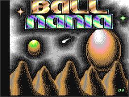 Title screen of Ballmania on the Commodore 64.