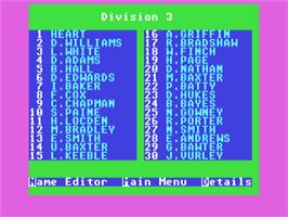 Title screen of Banger Racer on the Commodore 64.
