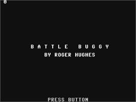 Title screen of Battle Buggy on the Commodore 64.