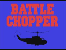 Title screen of Battle Chopper on the Commodore 64.