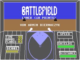 Title screen of Battlefield (64'er) on the Commodore 64.