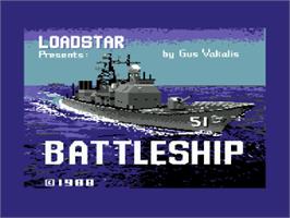 Title screen of Battleship on the Commodore 64.