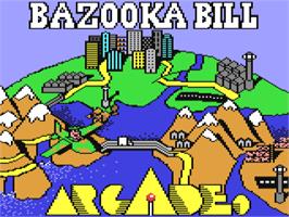 Title screen of Bazooka Bill on the Commodore 64.