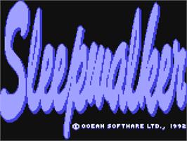 Title screen of Bear Beware / Sleepwalker (2017) on the Commodore 64.