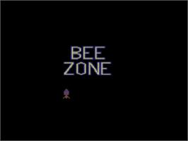 Title screen of Bee Zone on the Commodore 64.