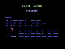 Title screen of Beelzebubbles on the Commodore 64.