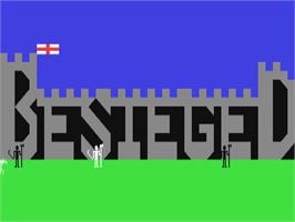 Title screen of Besieged (Loadstar) on the Commodore 64.