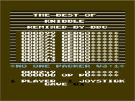 Title screen of Best Of Knibble on the Commodore 64.