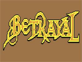 Title screen of Betrayal on the Commodore 64.