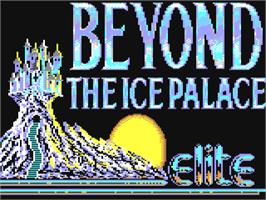 Title screen of Beyond the Ice Palace on the Commodore 64.