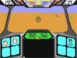 Title screen of Biggles on the Commodore 64.