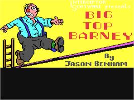 Title screen of Bigtop Barney on the Commodore 64.