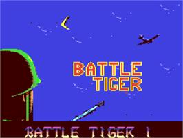 Title screen of Black Tiger on the Commodore 64.