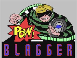 Title screen of Blagger Goes to Hollywood on the Commodore 64.