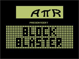 Title screen of Block Blaster on the Commodore 64.