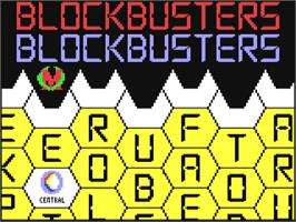 Title screen of Blockbusters (64'er) on the Commodore 64.