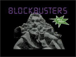 Title screen of Blockbusters on the Commodore 64.
