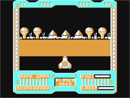 Title screen of Blood Brothers on the Commodore 64.