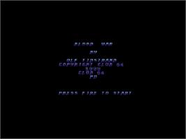 Title screen of Blood War on the Commodore 64.