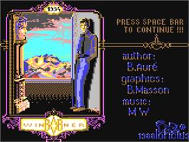 Title screen of Bob Winner on the Commodore 64.