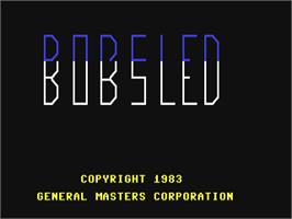 Title screen of Bobsled (2002) on the Commodore 64.