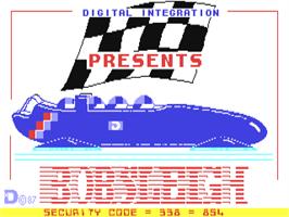 Title screen of Bobsleigh on the Commodore 64.