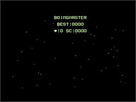 Title screen of Boingmaster on the Commodore 64.
