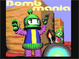 Title screen of Bomb Mania (Protovision) on the Commodore 64.