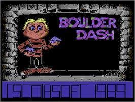 Title screen of Boulder Dash 2000 on the Commodore 64.