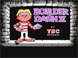 Title screen of Boulder Dash 5 on the Commodore 64.