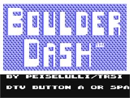 Title screen of Boulder Dash DTV on the Commodore 64.