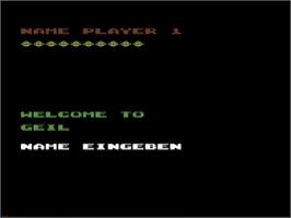Title screen of Boulder Dash Geil on the Commodore 64.